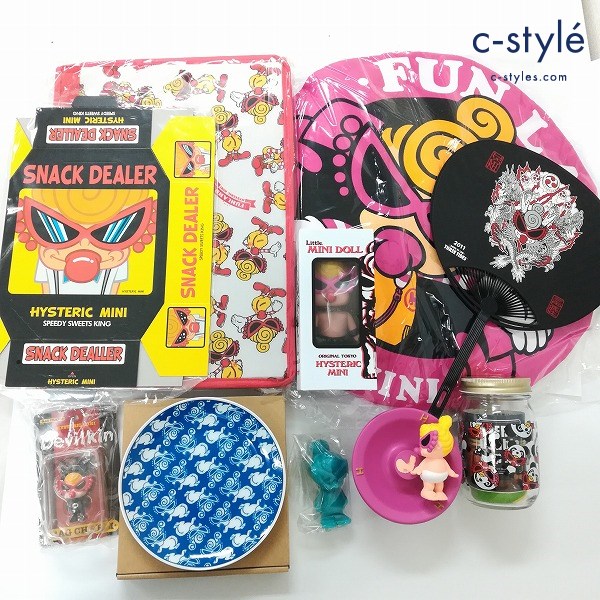 HYSTERIC MINI ヒスミニ アクセサリートレイ クッション ミニドール 収納ボックス 等 ノベルティグッズ 計10点