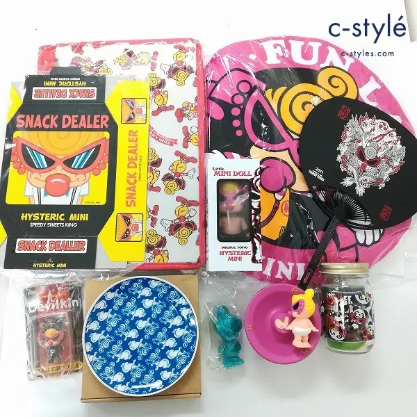 HYSTERIC MINI ヒスミニ アクセサリートレイ クッション ミニドール 収納ボックス 等 ノベルティグッズ 計10点