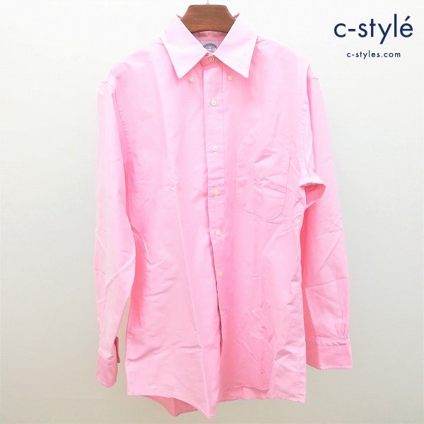 Brooks Brothers ブルックスブラザーズ Makers and Merchants ポロカラーシャツ 15・1/2-32 ピンク