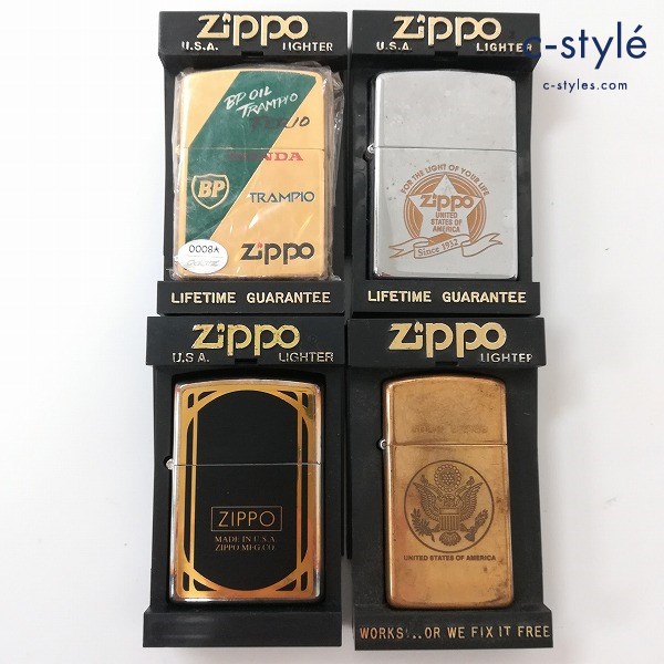 ZIPPO ジッポー オイルライター JTCC 1994 / SOLID BRASS スリム 他 計4点