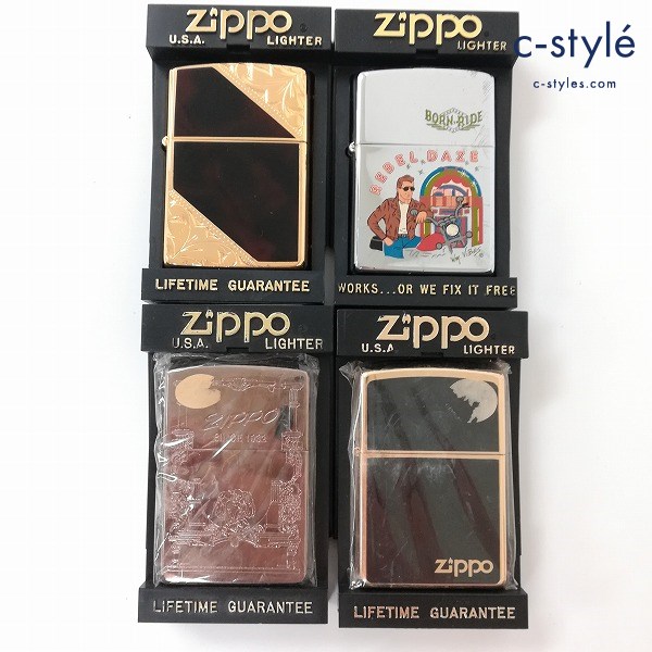 ZIPPO ジッポー オイルライター BORN RIDE / ベネチアン 他 喫煙具 喫煙グッズ 計4点