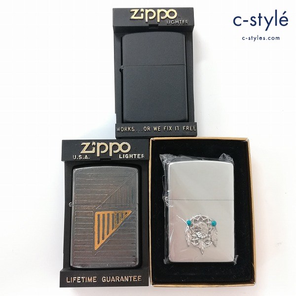 ZIPPO ジッポー オイルライター 1989年製 / INDIAN 他 喫煙具 喫煙グッズ 計3点