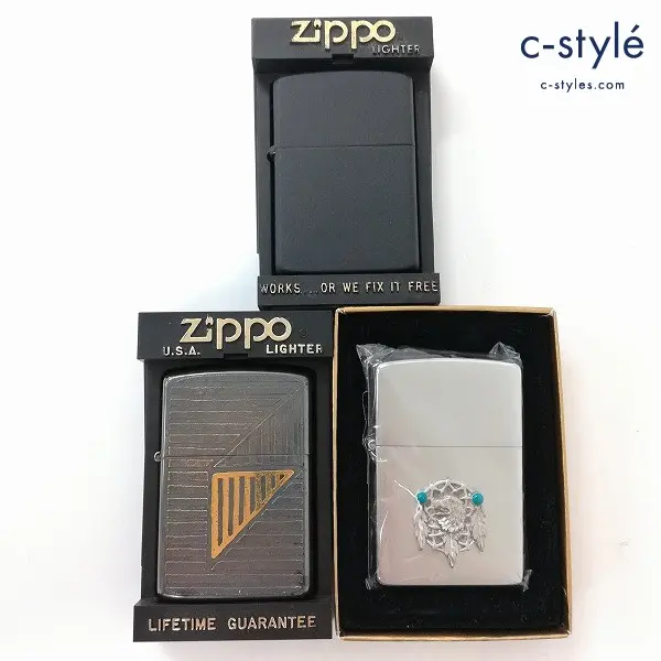 ZIPPO ジッポー オイルライター 1989年製 / INDIAN 他 喫煙具 喫煙グッズ 計3点