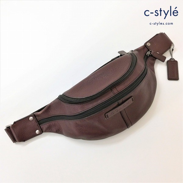 COACH コーチ ボディバッグ F77233 ブラウン カバン 鞄 レザー