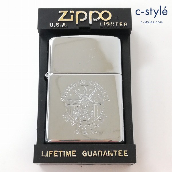 ZIPPO ジッポー STATUE OF LIBERTY 自由の女神 オイルライター シルバー 喫煙具 喫煙グッズ