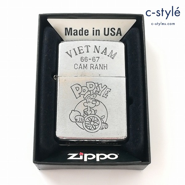 ZIPPO ジッポー VIETNAM 66-67 CAM RANH POPEYE ポパイ シルバー ライター 喫煙具 喫煙グッズ