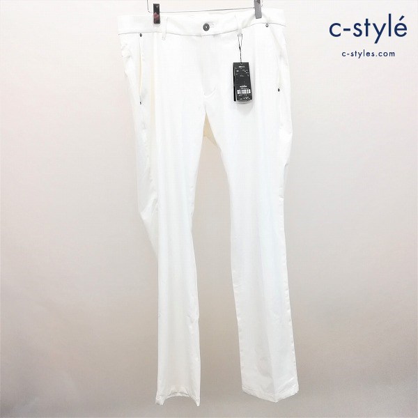 DESCENTE デサント スラックス ウエスト96 XB ホワイト DGM5127S ストレッチ 撥水 ゴルフ