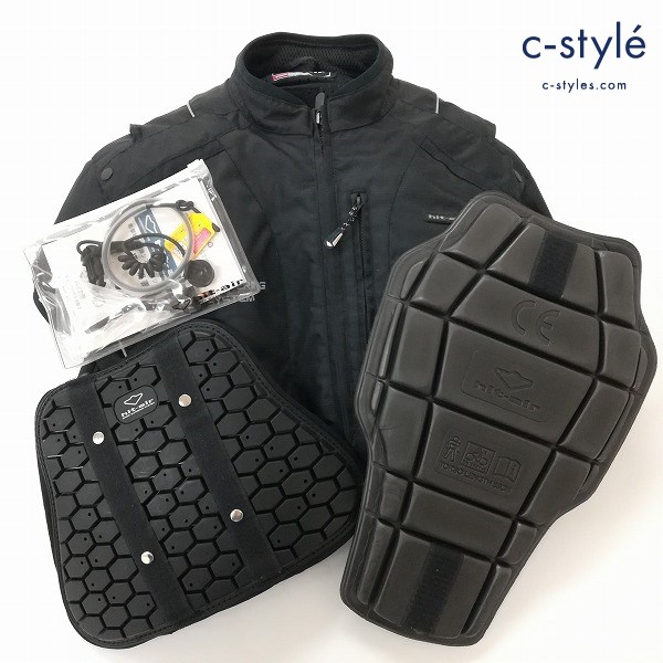Hit-air ヒットエアー HS-5 ベンチレーション ジャケット M 胸部パッド 脊髄パッド バイク バイク用品 計3点