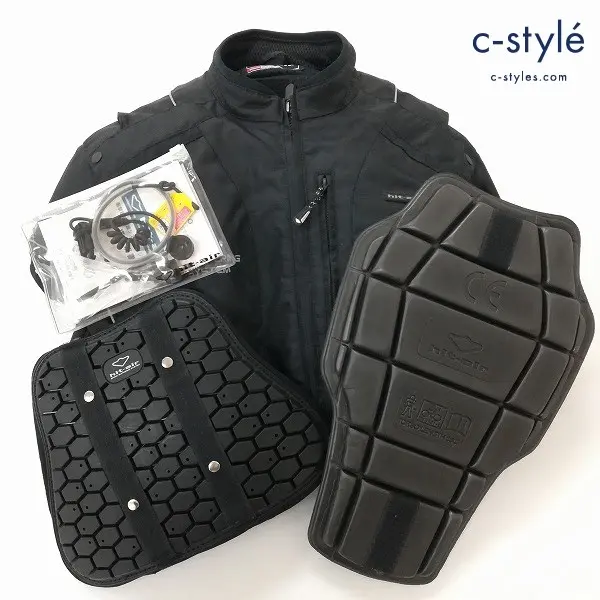 Hit-air ヒットエアー HS-5 ベンチレーション ジャケット M 胸部パッド 脊髄パッド バイク バイク用品 計3点