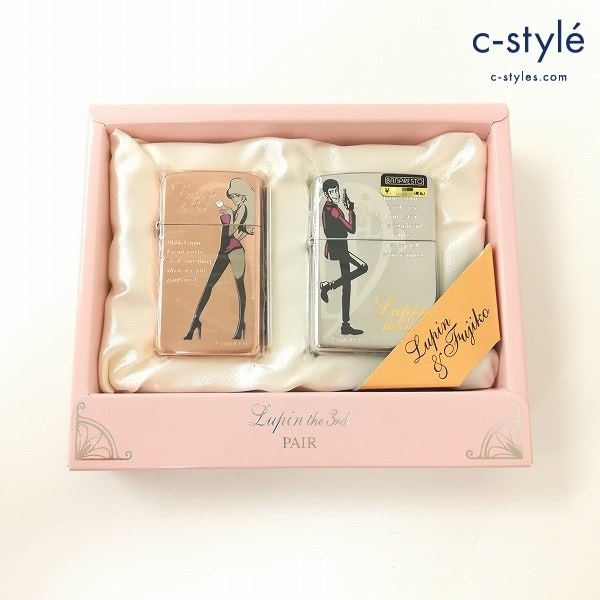 ZIPPO ジッポー ルパン三世 3000個限定ペアセット ルパン三世 シルバー &峰不二子 ピンク系 ライター