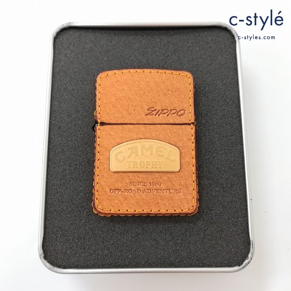 ZIPPO ジッポー Camel Trophy 革巻き キャメル ライター 喫煙具