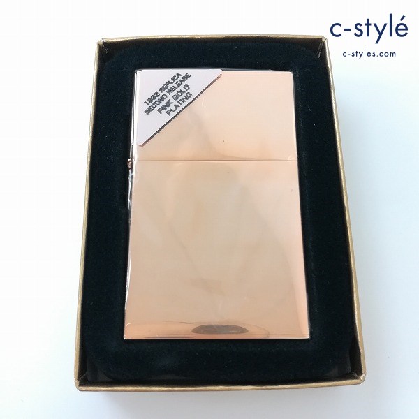 ZIPPO ジッポー 1932 レプリカ セカンドリリース ピンクゴールド プレート ライター 喫煙具