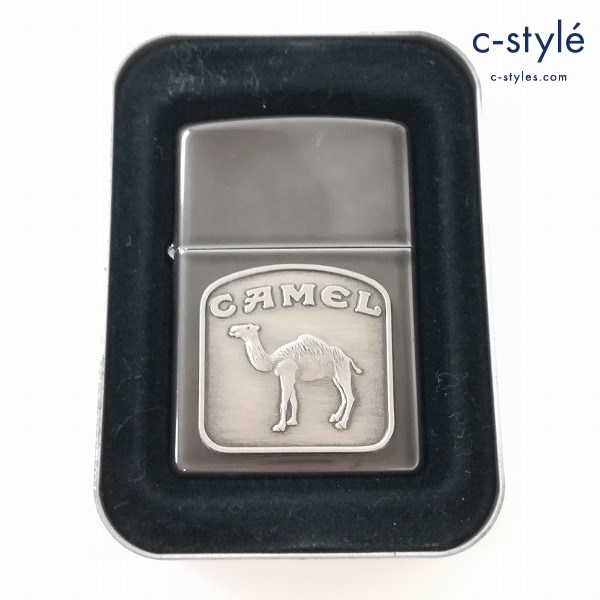ZIPPO ジッポー Camel Metalic Black ライター シルバー系 キャメル 喫煙具