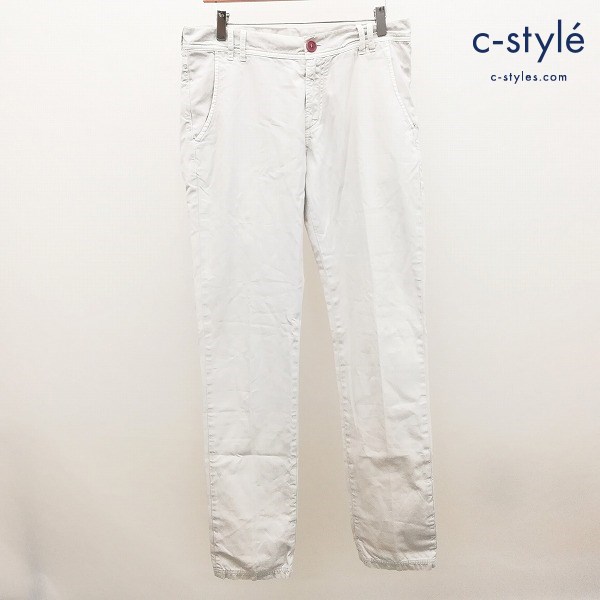 BRUNELLO CUCINELLI ブルネロクチネリ チノパンツ 48 アイボリー MADE IN ITALY 綿100