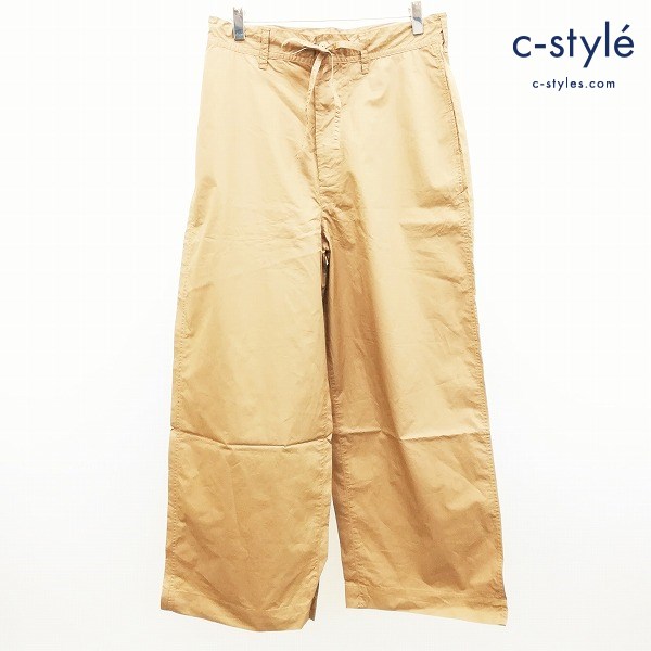 45R フォーティファイブアール コットン ワイドパンツ 3 ベージュ 日本製 綿100 レディース