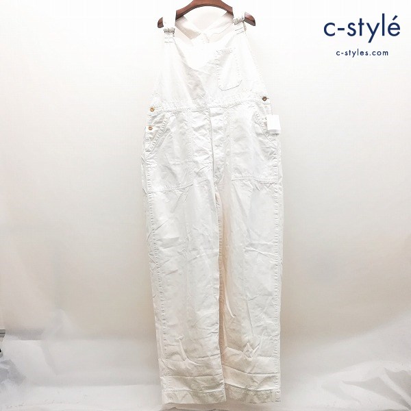 45R フォーティファイブアール オーバーオール ホワイト MADE IN JAPAN 綿100 サロペット