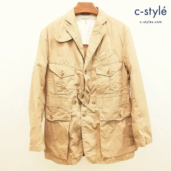 ENGINEERED GARMENTS エンジニア-ドガーメンツ サファリジャケット XS ベージュ 長袖 アメリカ製 綿100