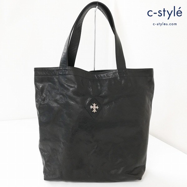 BIG TWIN ビッグツイン レザートートバッグ ブラック クロス カバン 鞄 革 大容量