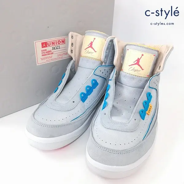 UNION ユニオン × NIKE ナイキ AIR JORDAN 2 RETRO SP スニーカー 28.5cm グレー系 DN3802-001 GREY FOG