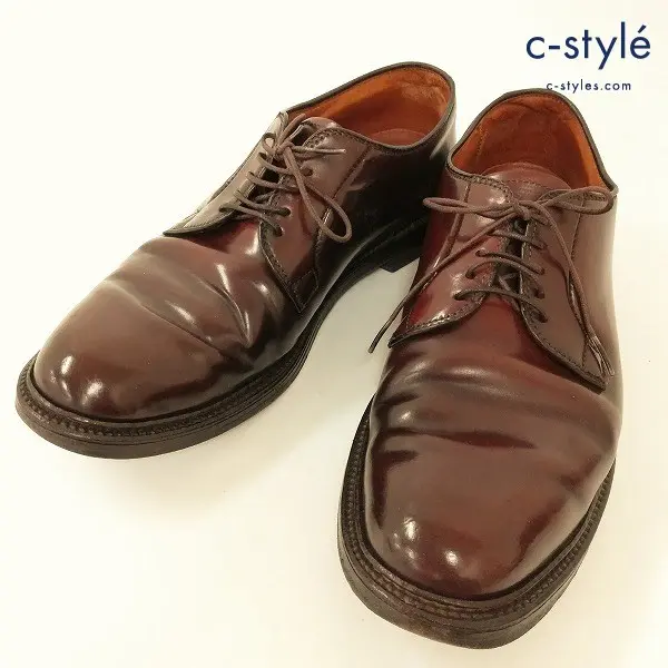 ALDEN オールデン 990 プレーントゥレザーシューズ 9 ブラウン MADE IN USA ビジネス 革靴