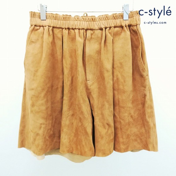 KAPTAIN SUNSHINE キャプテンサンシャイン スエードキュロットスカート 32 ベージュ レディース