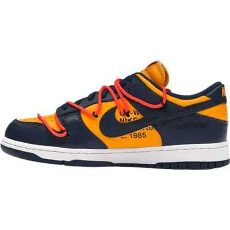 NIKE DUNK(ナイキ ダンク)×OFF-WHITE(オフホワイト) Nike Dunk Low Off-White University Gold Midnight Navy