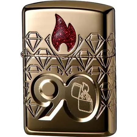 ZIPPO(ジッポー) ZIPPO90周年記念モデル ゴールド[アジア限定モデル]
