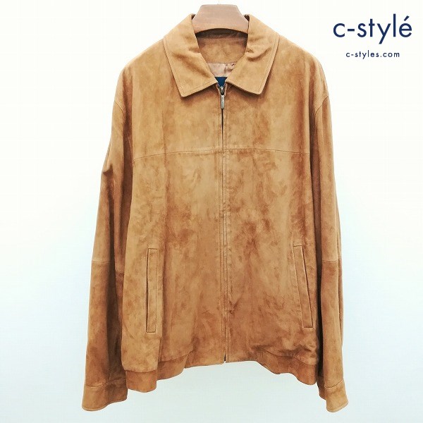 Brooks Brothers ブルックスブラザーズ スエードジップアップブルゾン L キャメル 羊革 長袖 アウター