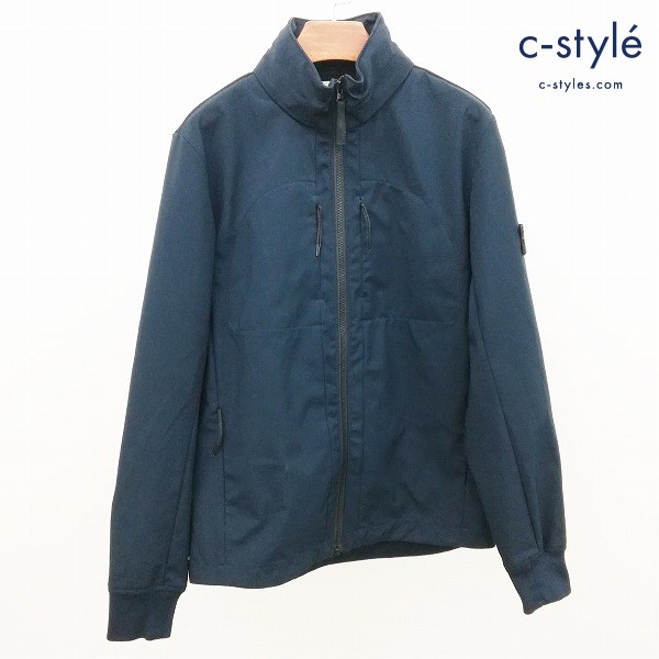 STONE ISLAND JUNIOR ジップアップブルゾン 14/170 ネイビー フード付き 長袖 キッズ 男の子 女の子