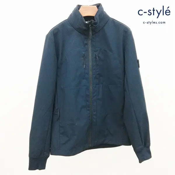 STONE ISLAND JUNIOR ジップアップブルゾン 14/170 ネイビー フード付き 長袖 キッズ 男の子 女の子