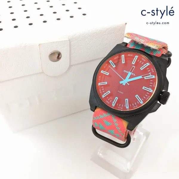 DIESEL ディーゼル 腕時計 ブラック×マルチカラー DZ1635 ウォッチ ブレイヴマン