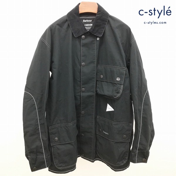 Barbour × and wander コーデュラシャツ ライトジャケット 3 ブラック 574-1281047 日本製