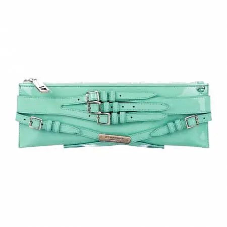 BURBERRY PRORSUM(バーバリープローサム) TURQUOISE PARMOOR BRIDLE CLUTCH