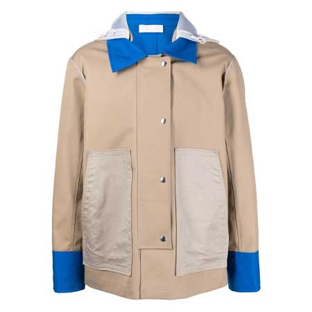 HELMUT LANG(ヘルムートラング) コントラストパネル フーデッドジャケット