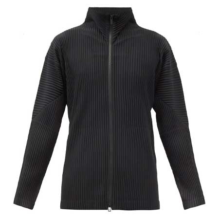 HOMME PLISSE ISSEY MIYAKE(オムプリッセ イッセイミヤケ) ハイネック ジップアップトラックトップ