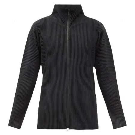 HOMME PLISSE ISSEY MIYAKE(オムプリッセ イッセイミヤケ) ハイネック ジップアップトラックトップ