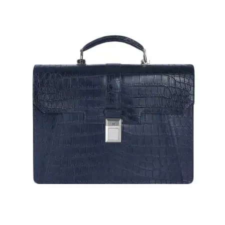 ZILLI(ジリー) Navy HUGUES briefcase