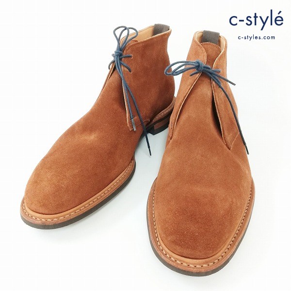 Paul Smith ポールスミス スエード チャッカブーツ 8・1/2 ブラウン S160145 MADE IN ENGLAND