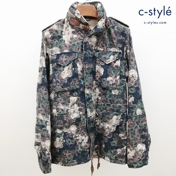 MIHARA YASUHIRO ミハラヤスヒロ M-65 ミリタリージャケット 46 マルチカラー 51031291-5 薔薇柄 日本製