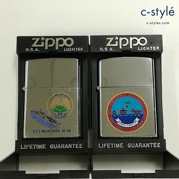 ZIPPO ジッポー U.S.S. MOUNT HOOD AE-29 USNS JOSHUA HUMPHREYS T-AD 188 オイルライター シルバー