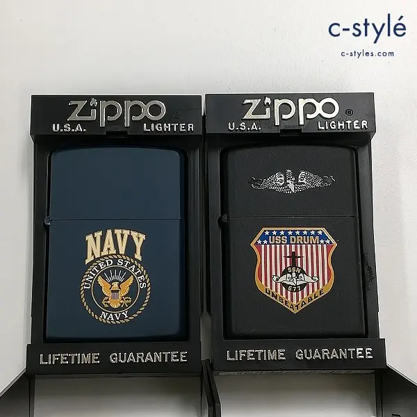 ZIPPO ジッポー UNITED STATES NAVY USS DRUM SSN 677 オイルライター ネイビー ブラック 喫煙具