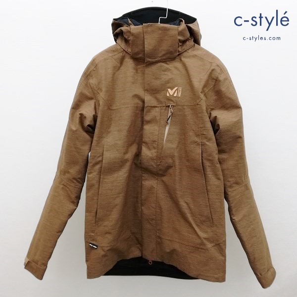 MILLET ミレー POBEDAII3 IN1 ジャケット S ベージュ系 ジップアップジャケット フード着脱可 MIV8890