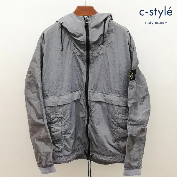 STONE ISLAND ストーンアイランド ナイロン メタル フーデッド ジップ ブルゾン M グレー 長袖 フード