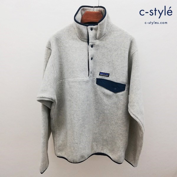 patagonia パタゴニア シンチラフリーススナップT プルオーバー S グレー ポリエステル100