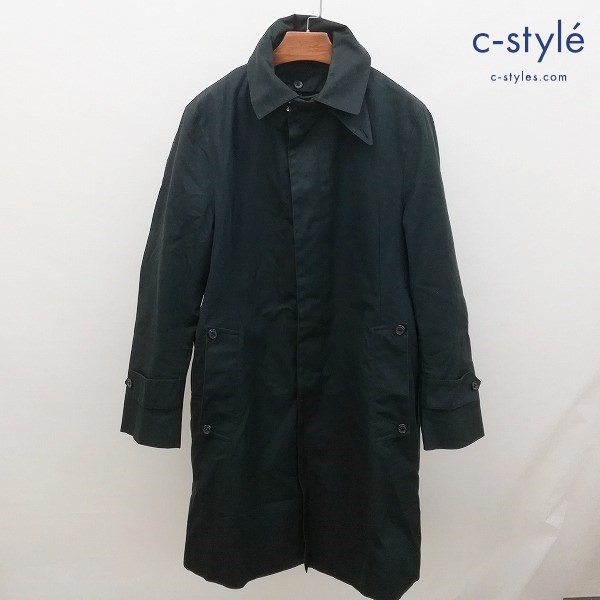 MACKINTOSH マッキントッシュ ステンカラーコート ライナー付き 38 ブラック 英国製 YG YT-SM