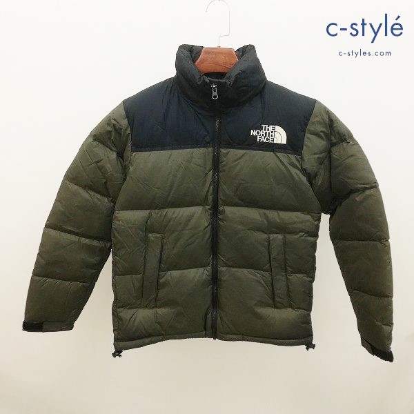 THE NORTH FACE ノースフェイス NUPTSE JACKET S オリーブ×ブラック ダウンジャケット ND91841