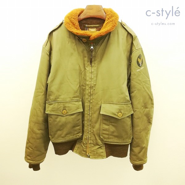 THE REAL McCOY’S ザ・リアルマッコイズ TYPE B-10 フライトジャケット 42 カーキ 内ボア MJ12109