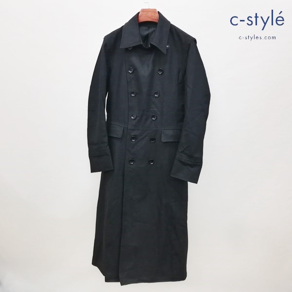 TORNADO MART トルネードマート コーティングウールトレンチコート M ブラック ロングコート