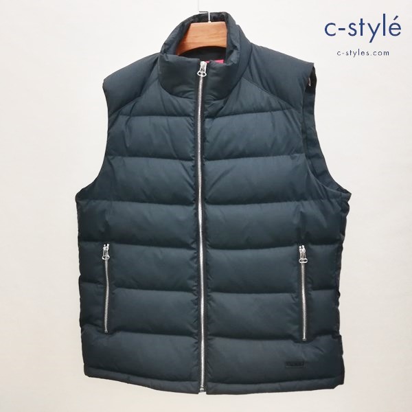 HUGO BOSS ヒューゴボス ダウンベスト L ブラック バックプリント