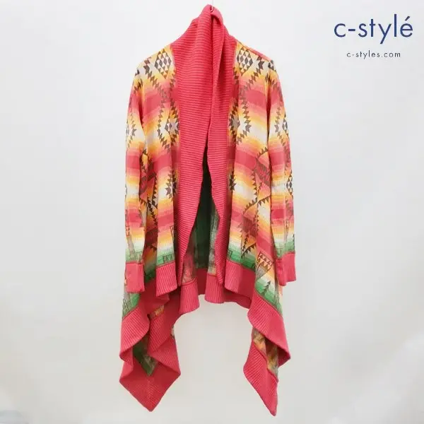 POLO RALPH LAUREN ポロラルフローレン ネイティブ柄 変形カーディガン M マルチカラー 長袖 ニット